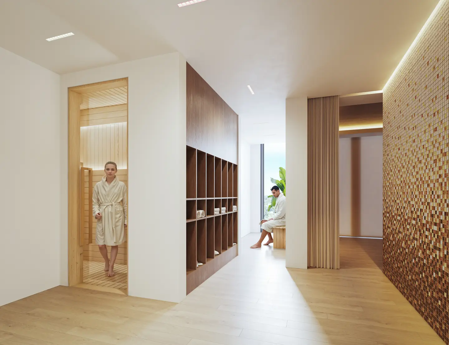 LEV sauna entrance